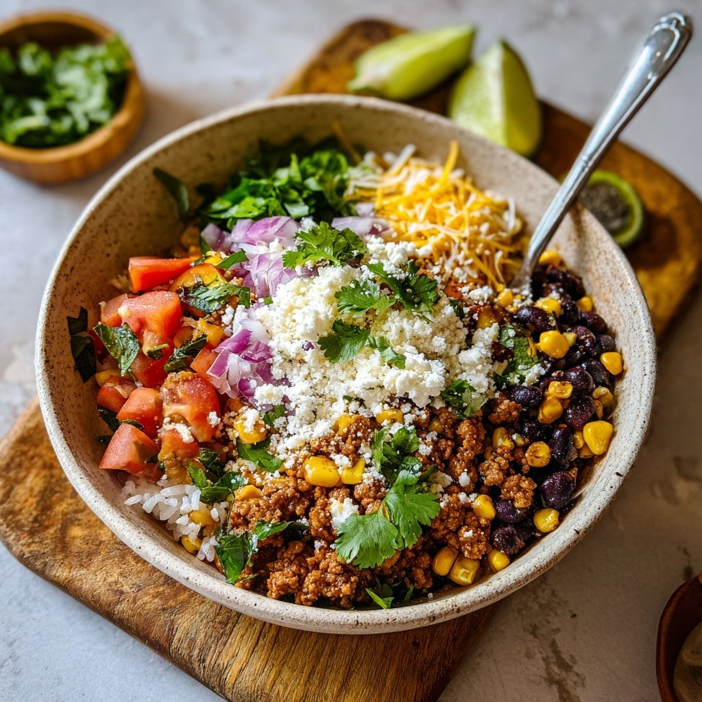 Ground Turkey Taco Bowl