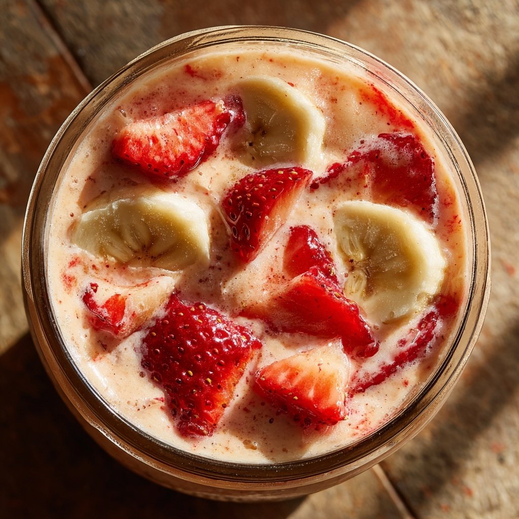 Fresh Strawberry Banana Smoothie