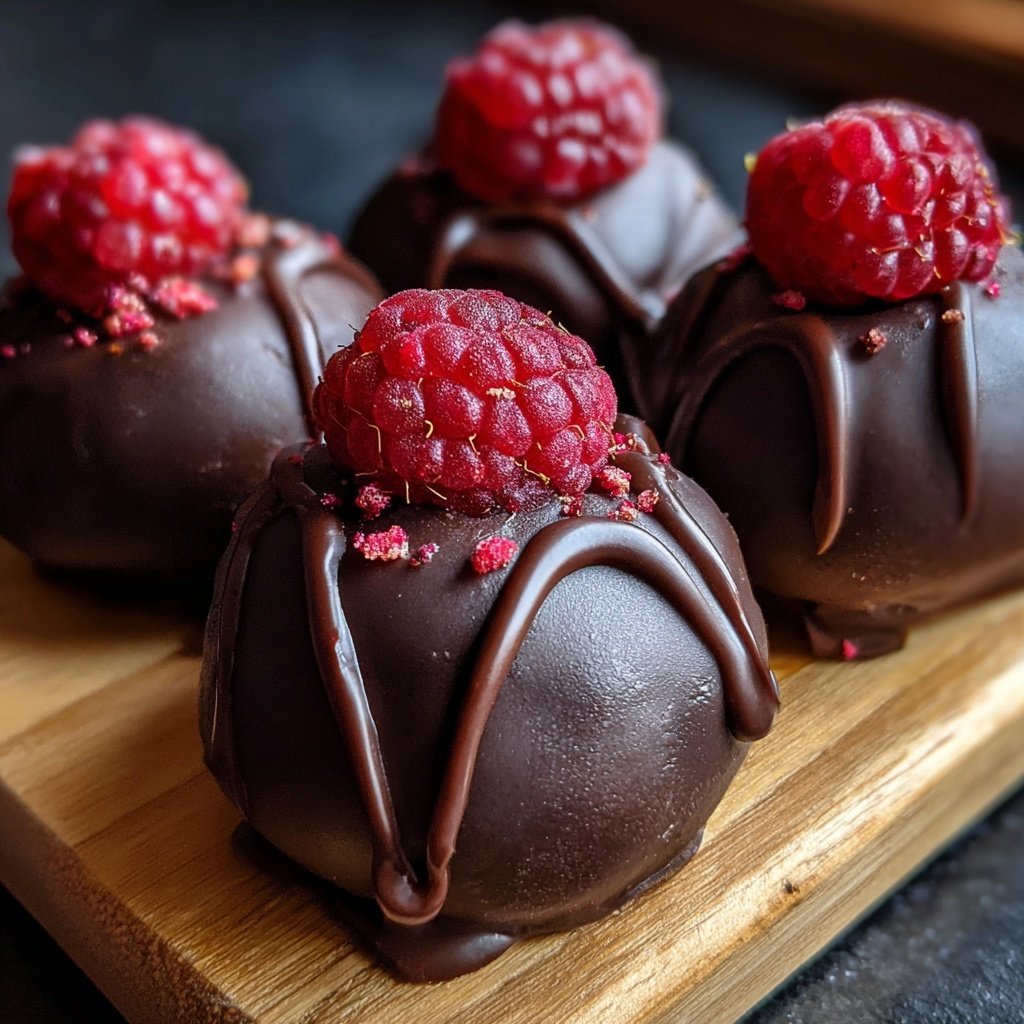 Chocolate Raspberry Truffles