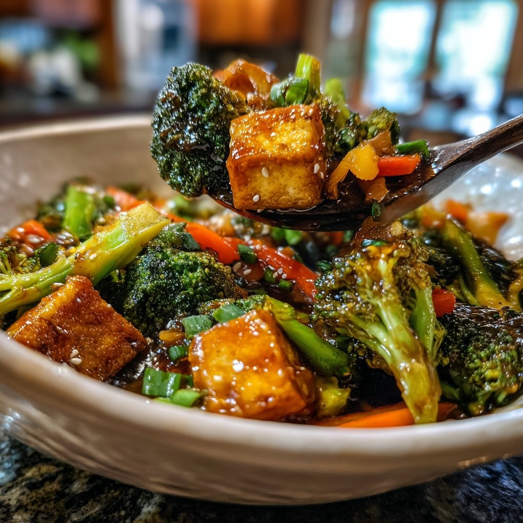Healthy Dinner Broccoli Tofu Stir Fry