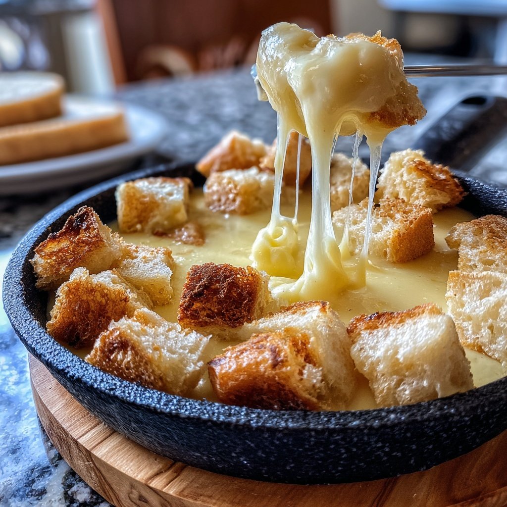 Fondue with Raclette Cheese