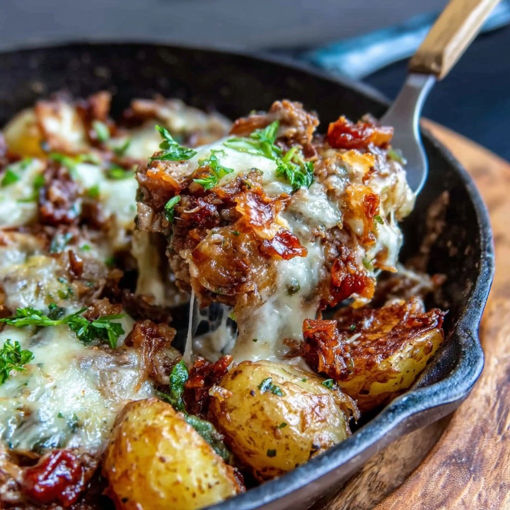 Hamburger Meat And Potato Skillet