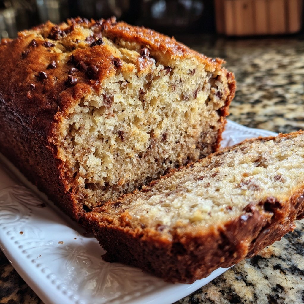 Banana Bread with Mini Chocolate Chips Recipe