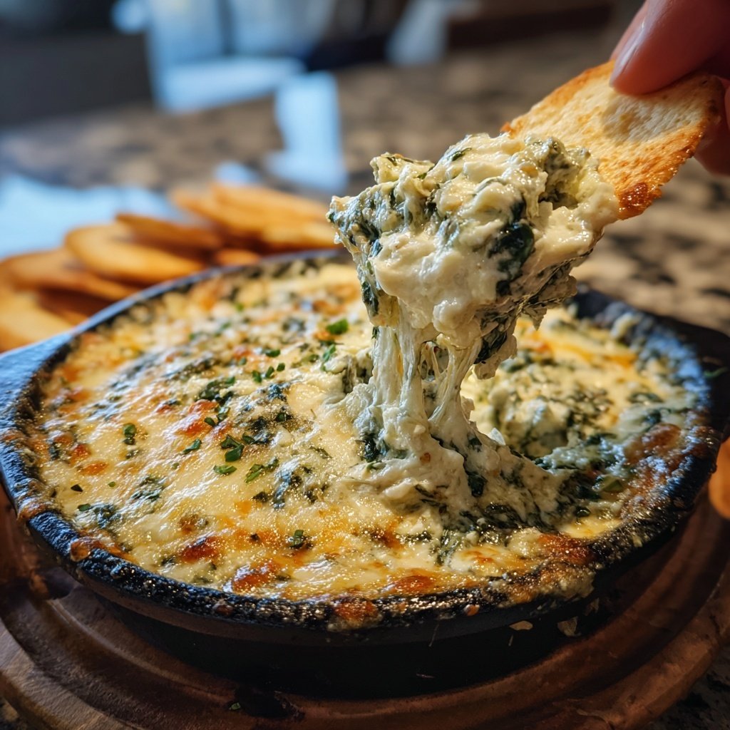 Super Bowl Spinach Artichoke Dip