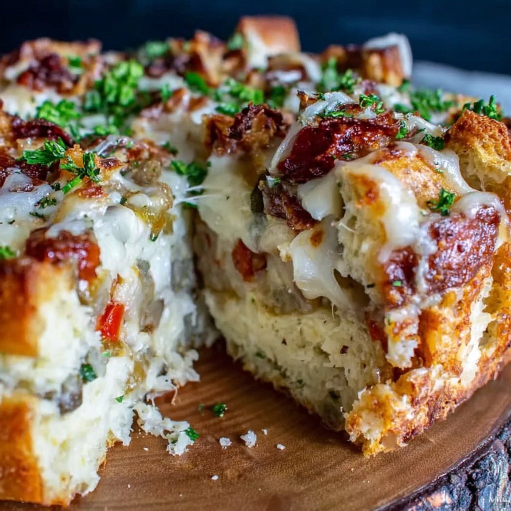 Spring Brunch Savory Croissant Breakfast Bake