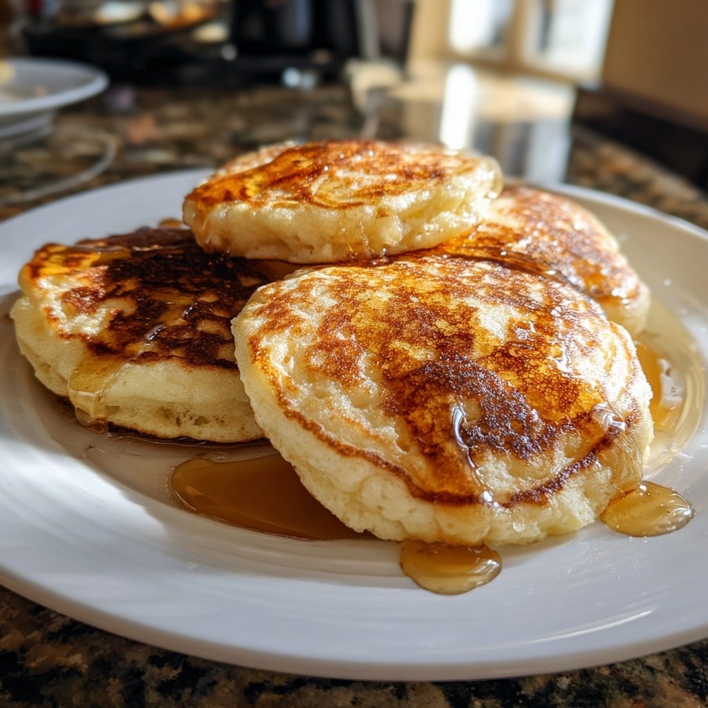 Cottage Cheese Pancakes with Vanilla
