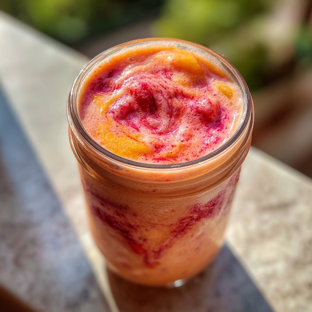 Peach Strawberry Smoothie