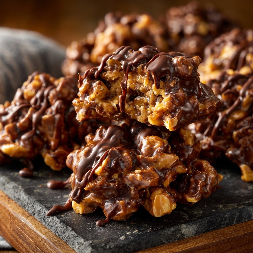 Chocolate Peanut Butter Date Clusters