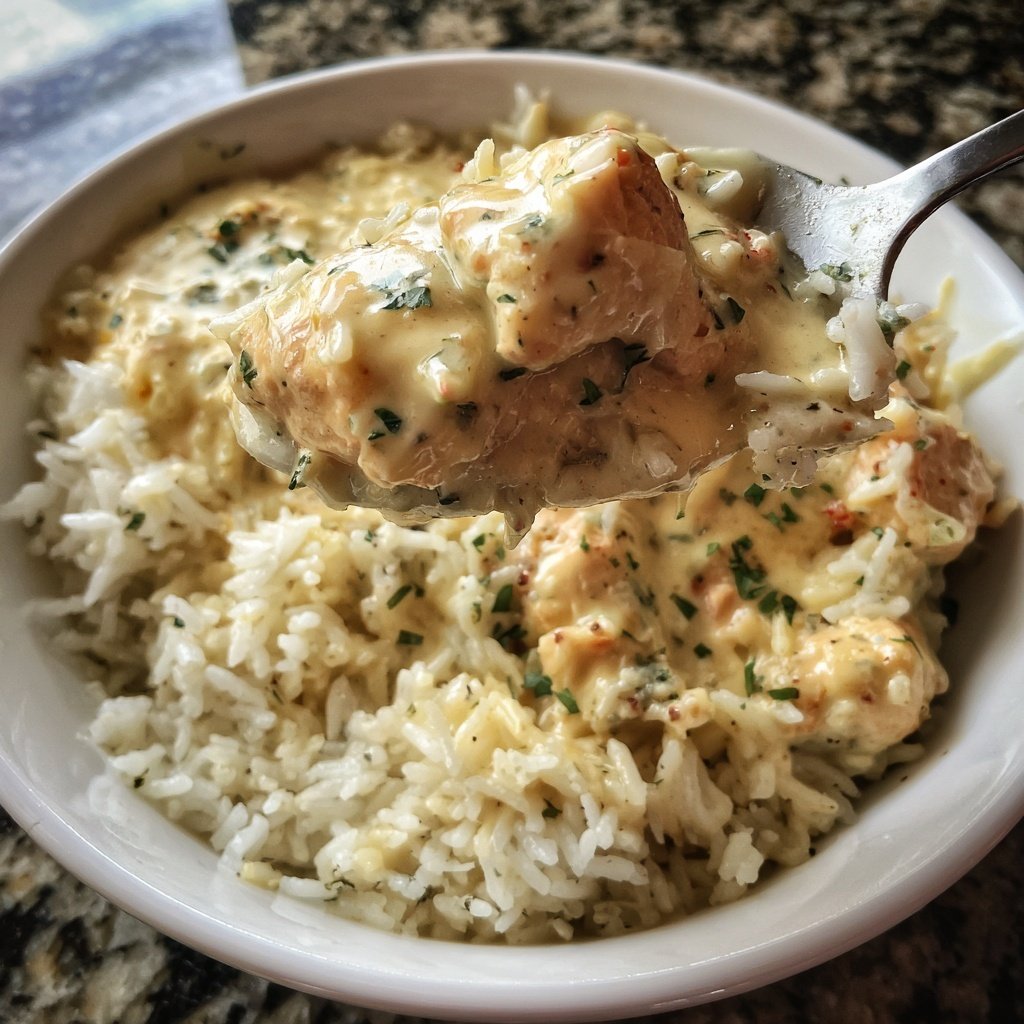 Creamy Lemon Chicken And Rice