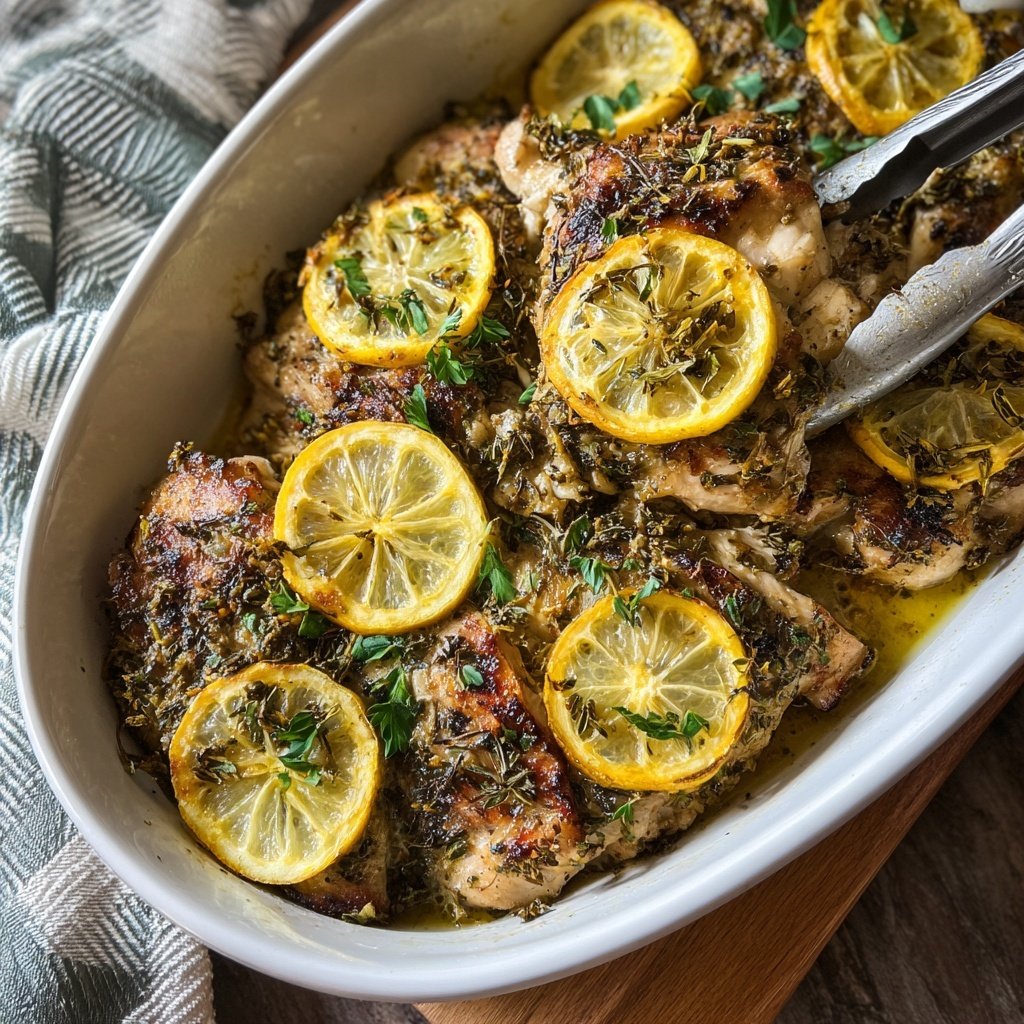 Greek Yogurt Lemon Chicken Bake