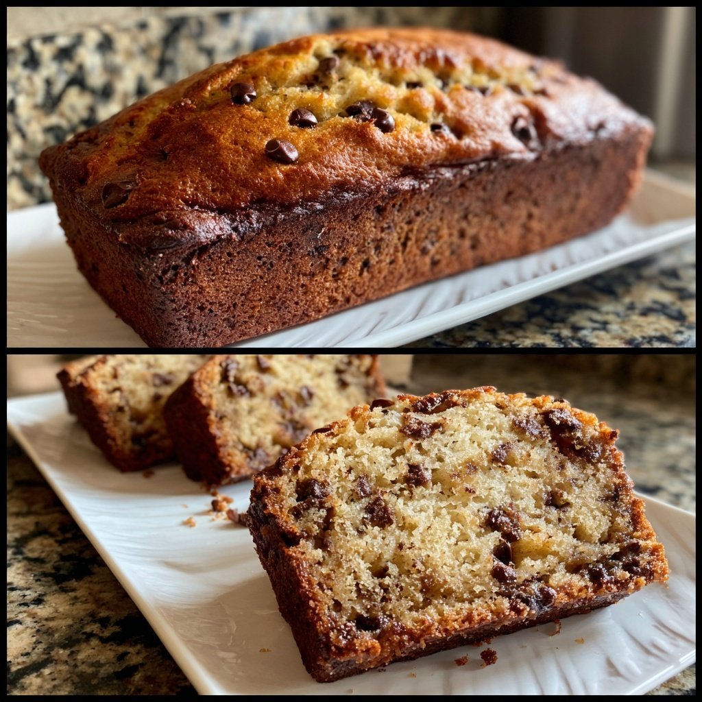 Banana Bread with Mini Chocolate Chips Recipe